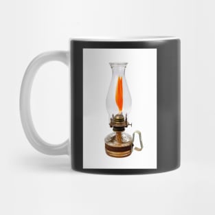 Vintage Lamp with Strelitzia Flower Mug